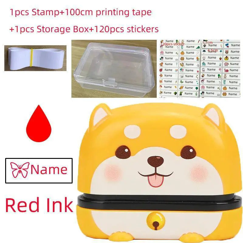 Durable Kids Name Stamp Set for Labels – Black-Dog product view 18