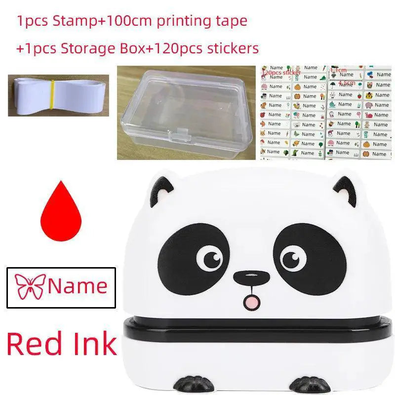 Durable Kids Name Stamp Set for Labels – Black-Owl product view 19