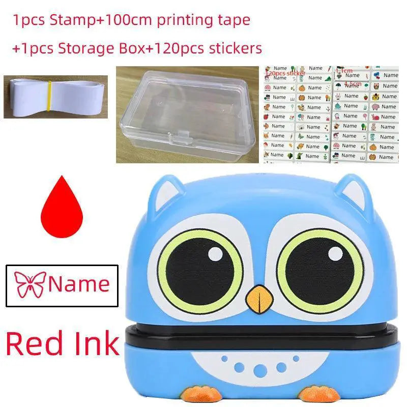 Durable Kids Name Stamp Set for Labels – Black-Panda product view 20