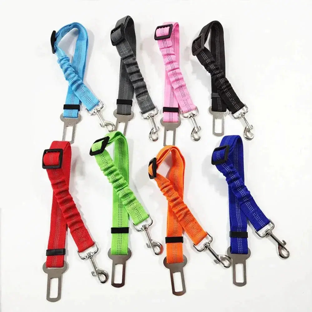 Dog Car Safety Harness Adjustable Reflective Nylon Seatbelt
