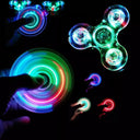 LED Fidget Spinner Mesmerizing Stress Relief Toy With Glow