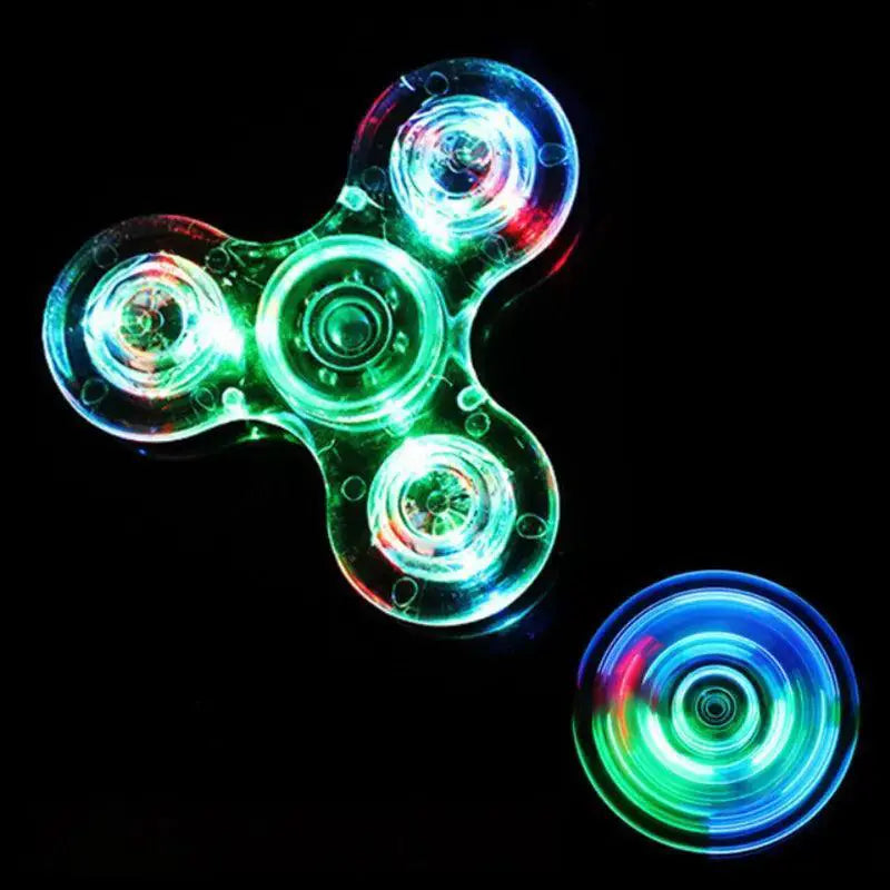 LED Fidget Spinner Mesmerizing Stress Relief Toy With Glow
