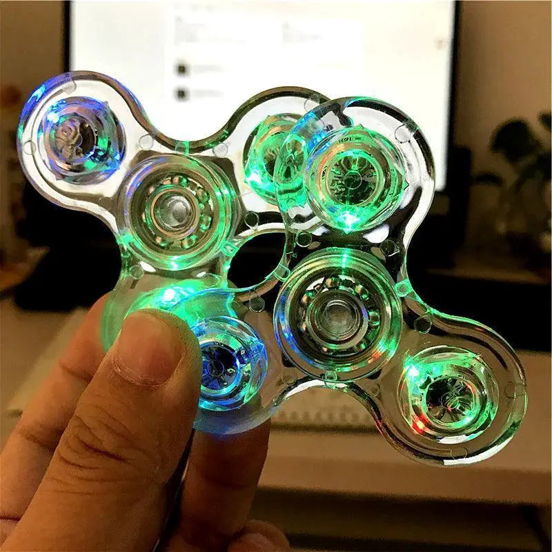 LED Fidget Spinner Mesmerizing Stress Relief Toy With Glow