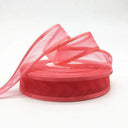 Elegant Red Organza Ribbon for Weddings