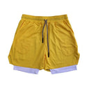 Men's Double Layer Fitness Shorts Stay Cool And Comfy