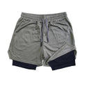 Men's Double Layer Fitness Shorts Stay Cool And Comfy