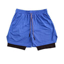 Men's Double Layer Fitness Shorts Stay Cool And Comfy