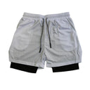 Men's Double Layer Fitness Shorts Stay Cool And Comfy