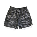 Men's Double Layer Fitness Shorts Stay Cool And Comfy