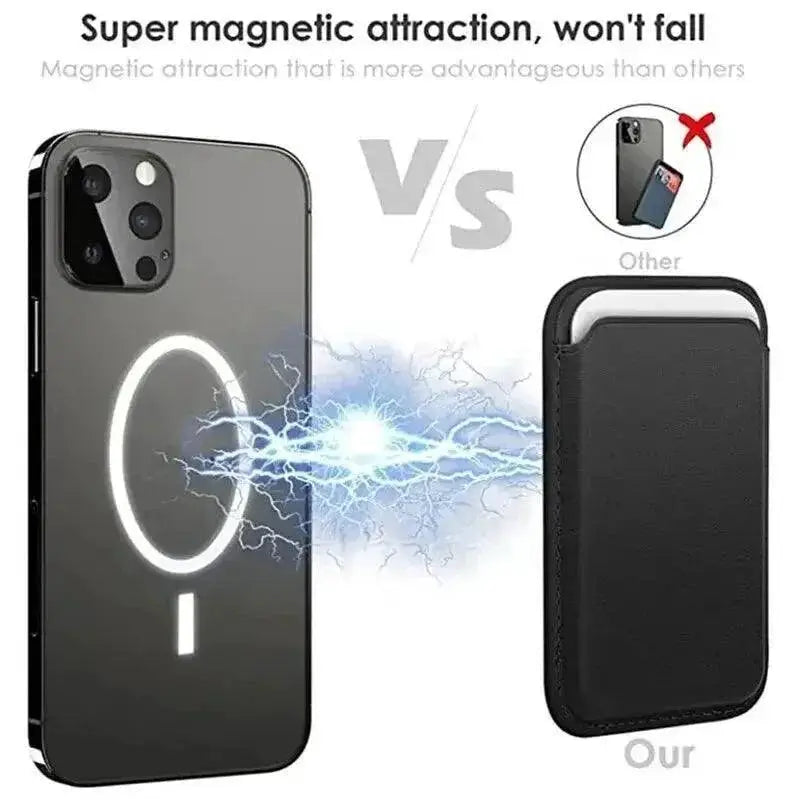 Magnetic Leather Wallet Case For iPhone Pro Max Card Holder