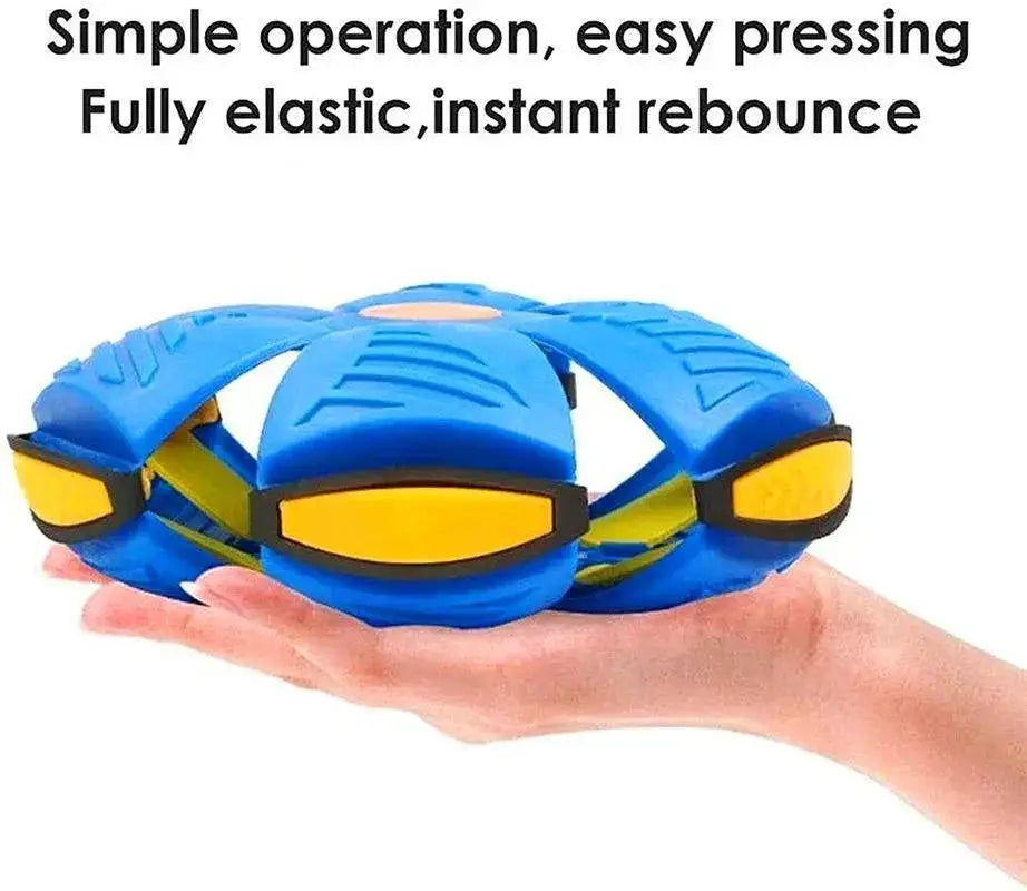 Magic LED Flying Saucer UFO Outdoor Toy For Kids Playtime