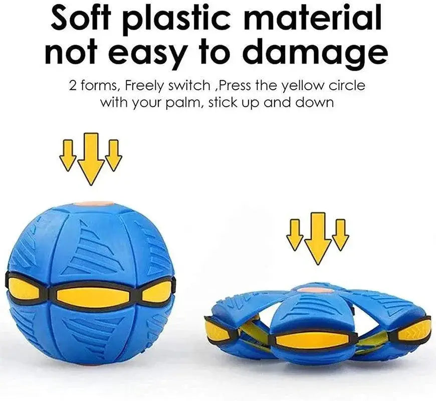 Magic LED Flying Saucer UFO Outdoor Toy For Kids Playtime