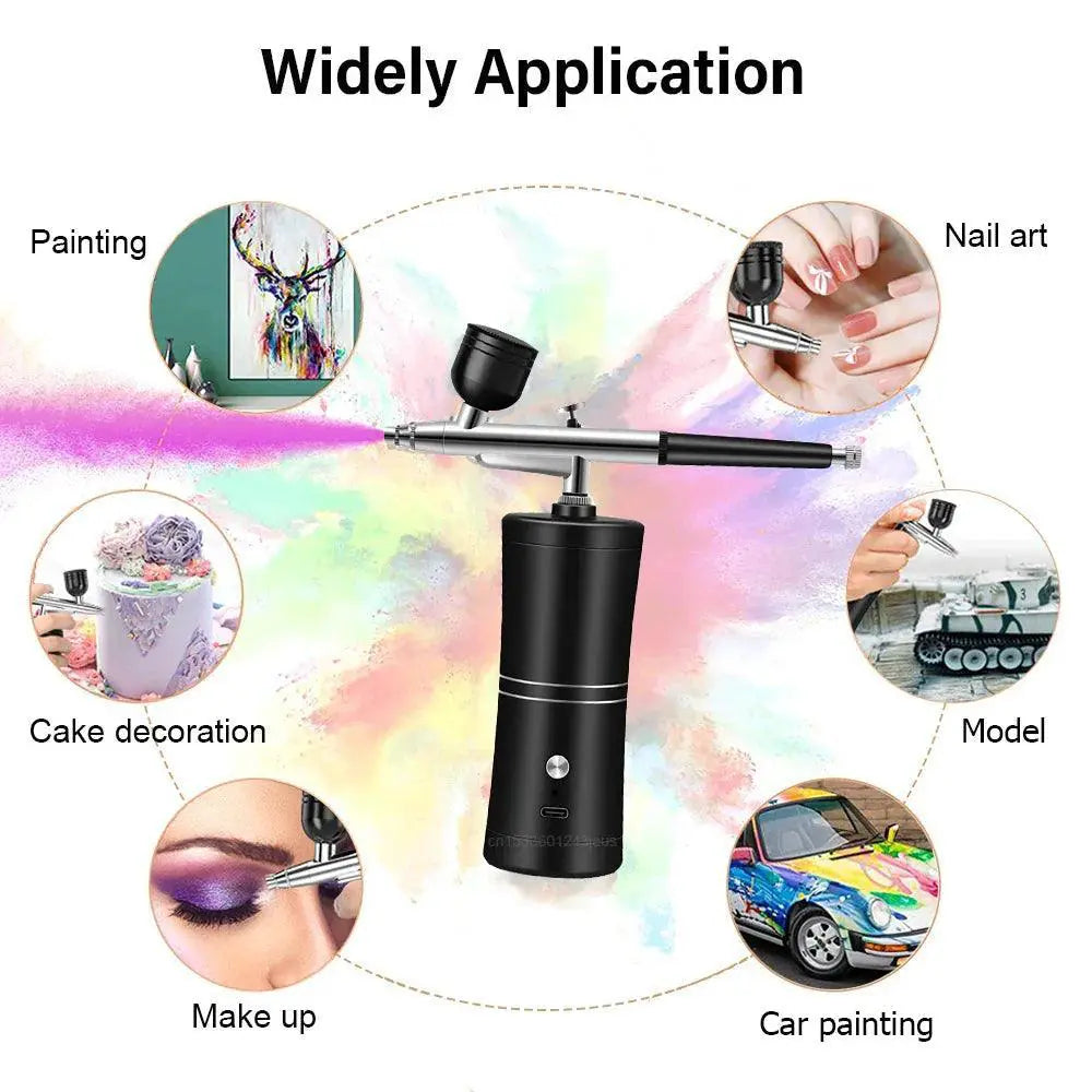 Portable Airbrush Nail Set Create Flawless Nail Art Kit
