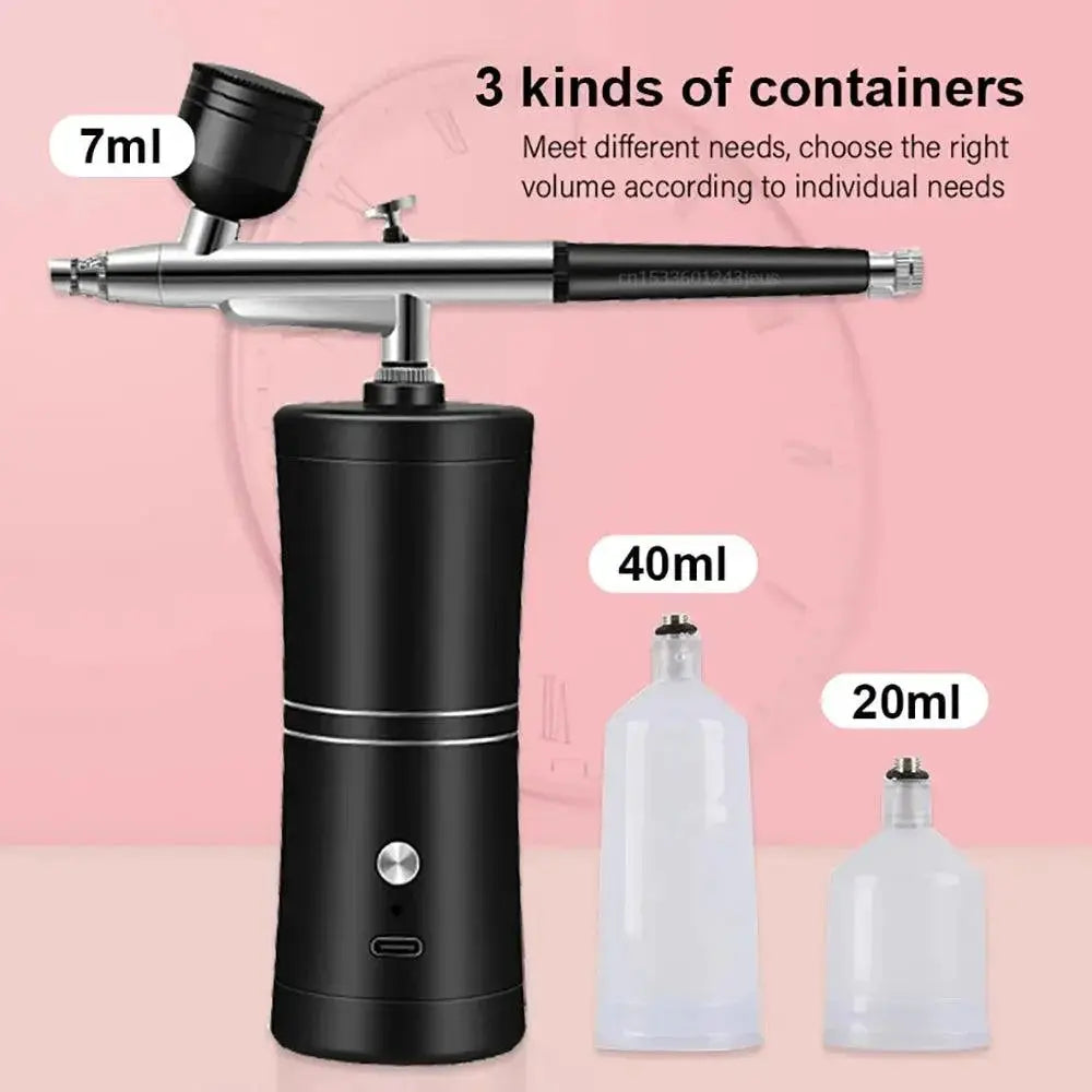 Portable Airbrush Nail Set Create Flawless Nail Art Kit