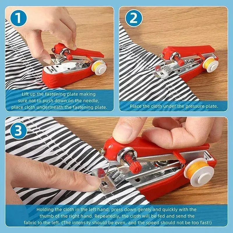 Portable Handheld Sewing Machine for DIY Apparel Projects