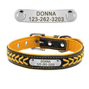 Personalized Braided Leather Dog Collar