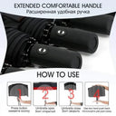 Windproof Umbrella for Rainy Days and UV