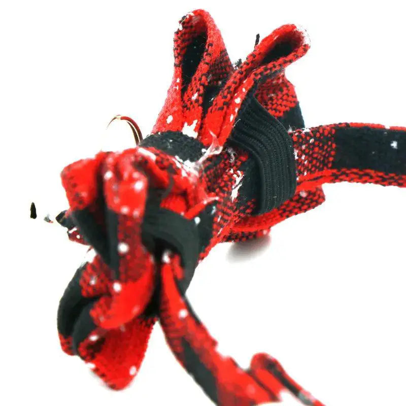 Festive Plaid Snowflake Breakaway Collar For Cats And Dogs