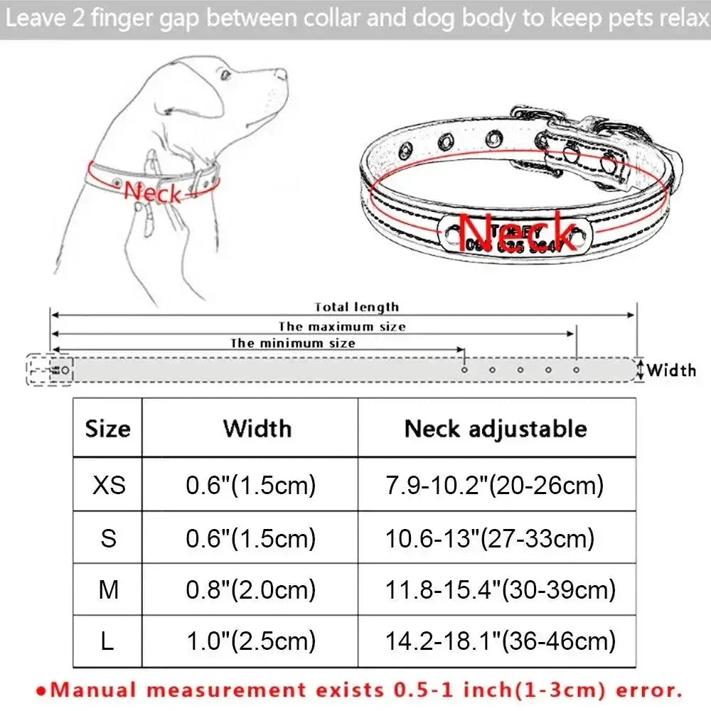 Custom Rhinestone Dog Collar With Personalized Name Plate