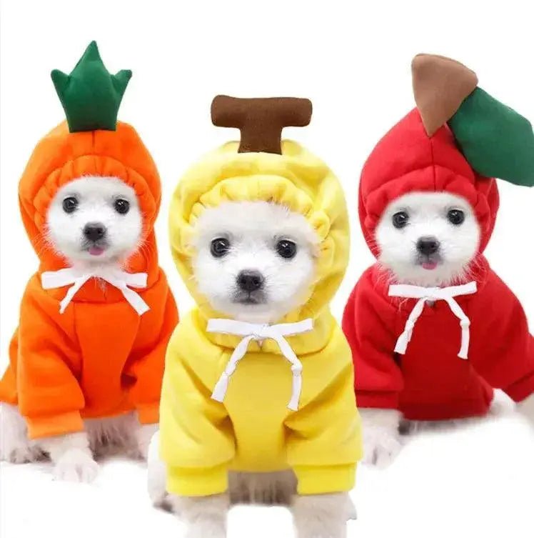 Cozy Plush Pet Jacket Hooded Coat For Small Dog Breeds