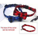 Charming Breakaway Bow Tie Cat Collar With Bell Safety Style