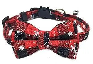 Charming Breakaway Bow Tie Cat Collar With Bell Safety Style