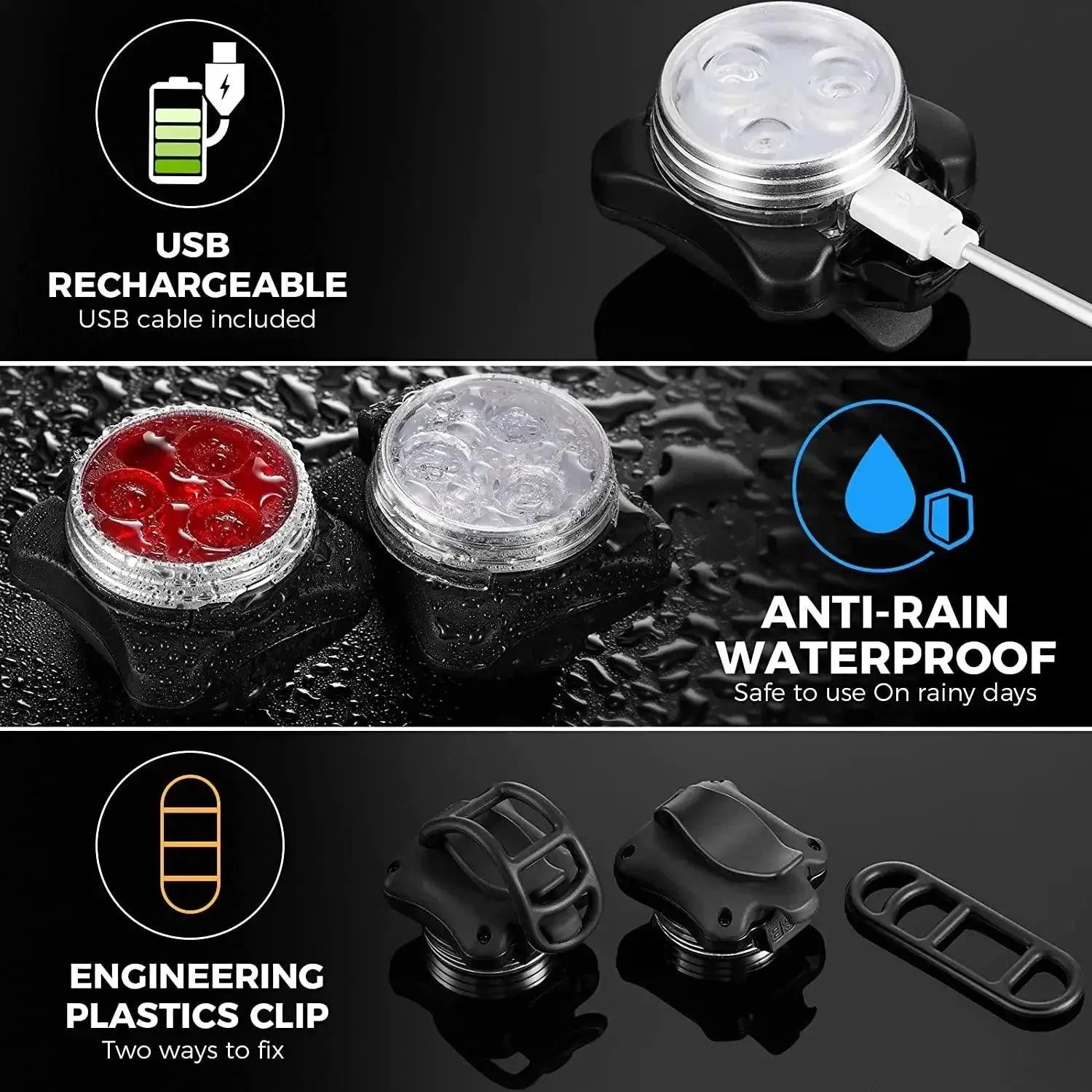 Led Dog Collar Safety Lights For Night Walks And Runs