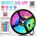 Color Changing LED Smart Strip Lights With Music Sync App