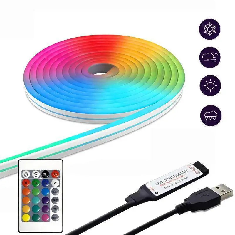 Neon Light Strip Colorful Ambiance For Room Decor Glow