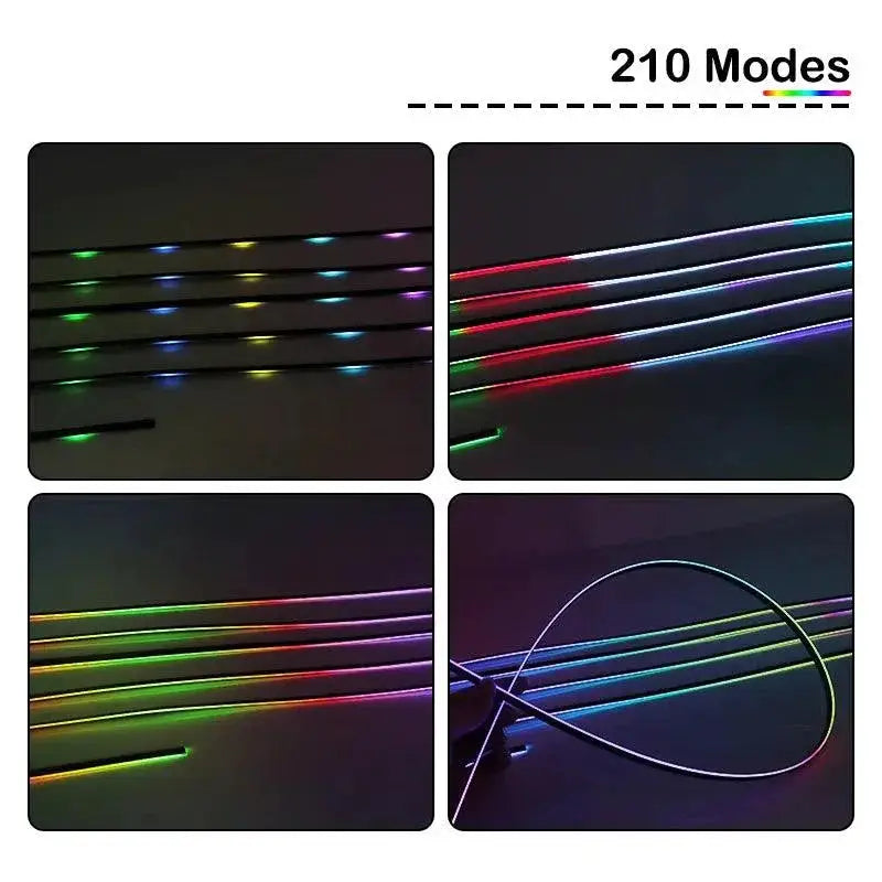 Streamer Car Ambient Lights Customizable RGB LED Symphony
