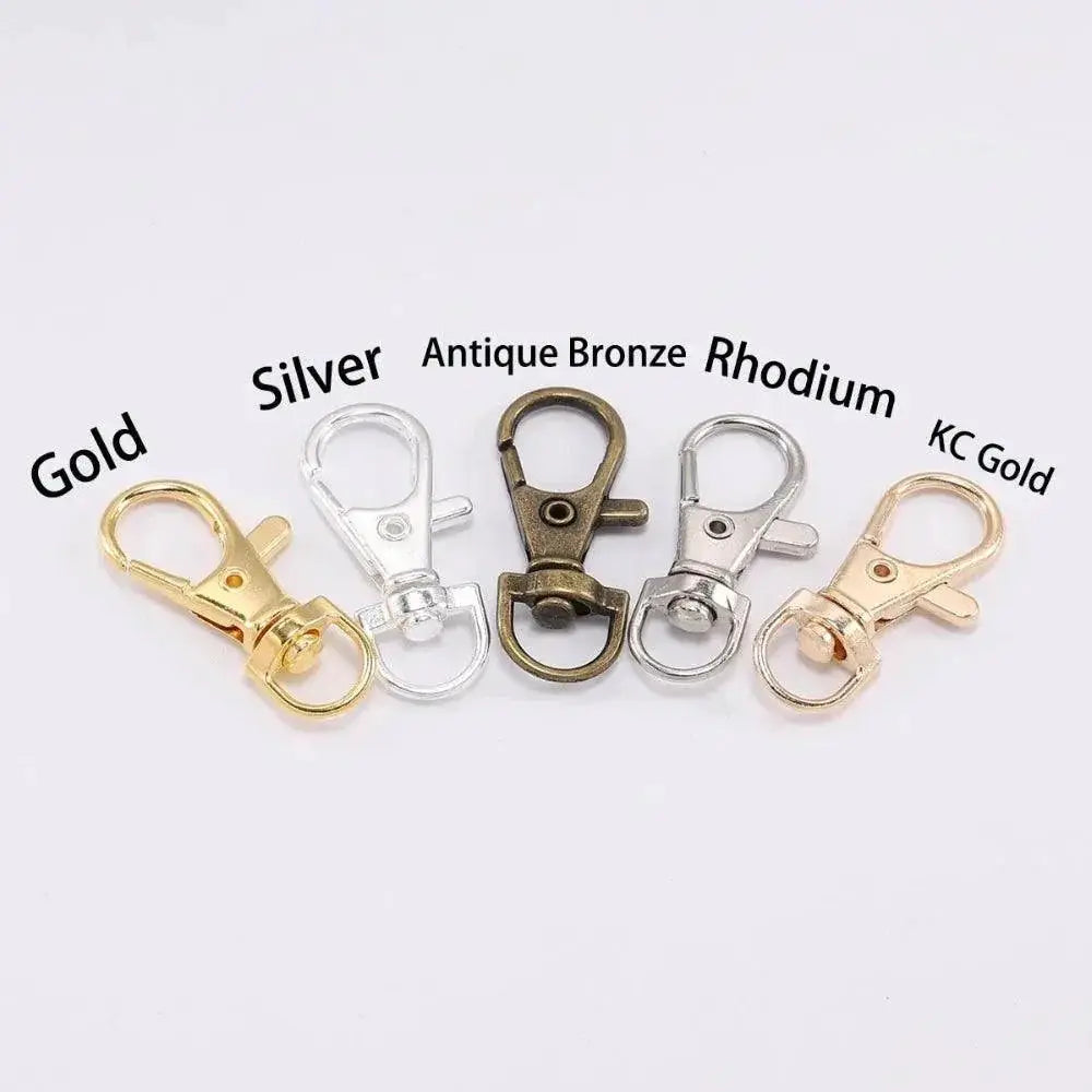 Swivel Lobster Clasp Hooks for DIY Jewelry Keychains