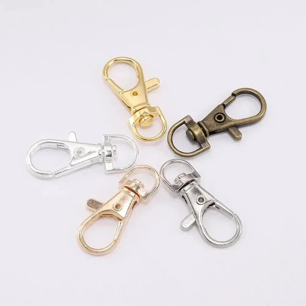 Swivel Lobster Clasp Hooks for DIY Jewelry Keychains