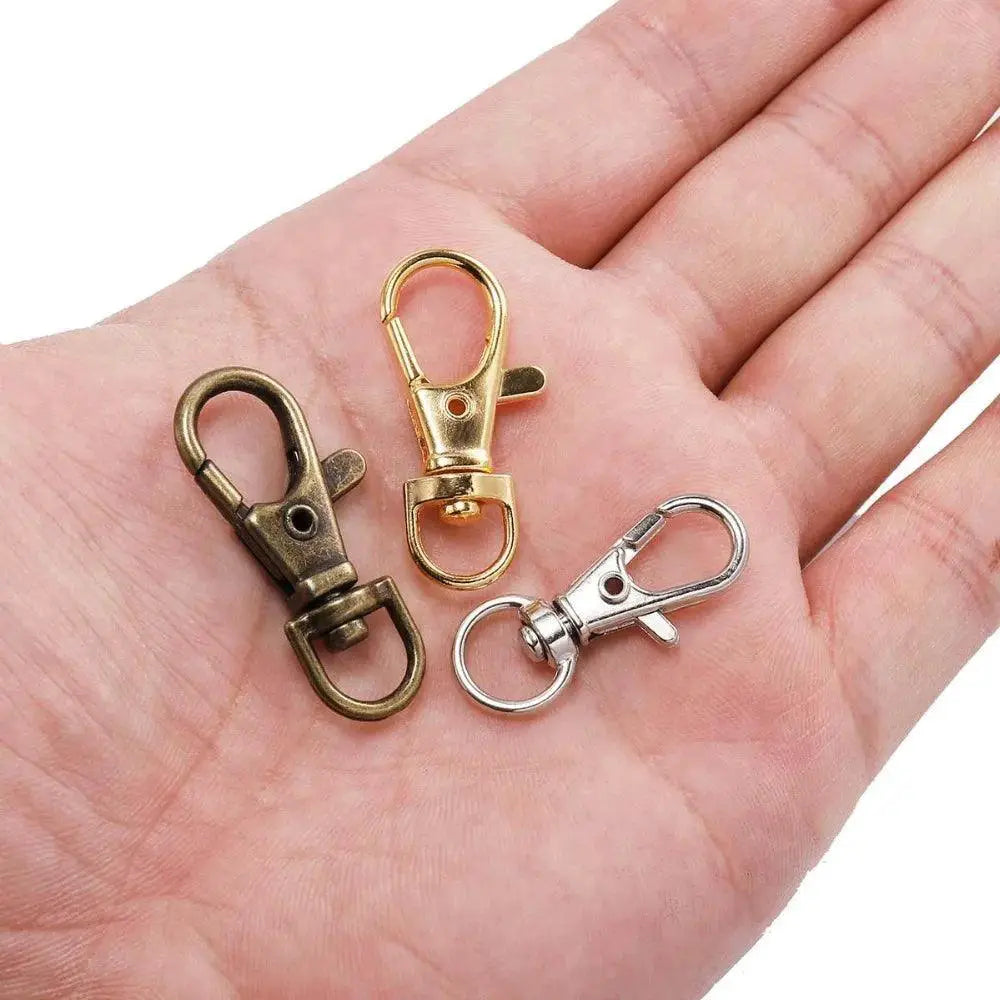 Swivel Lobster Clasp Hooks for DIY Jewelry Keychains