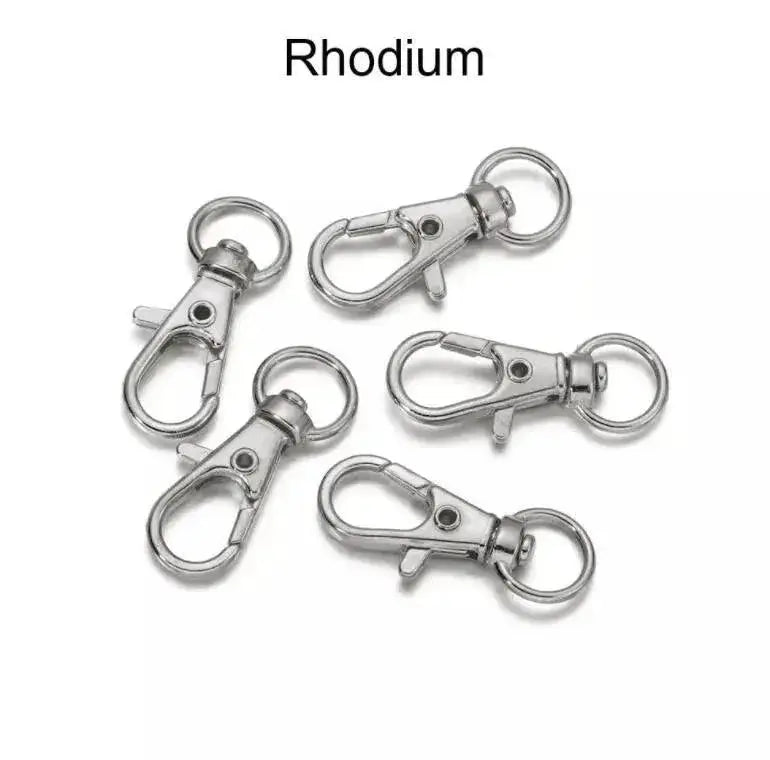 Swivel Lobster Clasp Hooks for DIY Jewelry Keychains