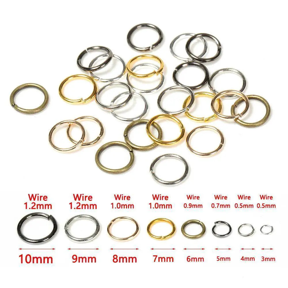 Open Circle Jump Rings Set Vibrant Colors For Jewelry Making