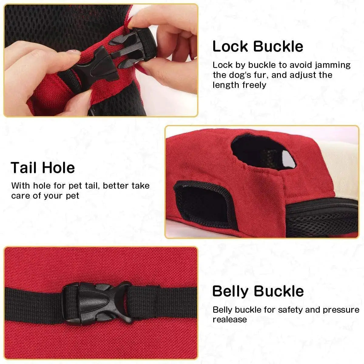 PawVoyage Mesh Dog Carrier Backpack Breathable Travel Bag