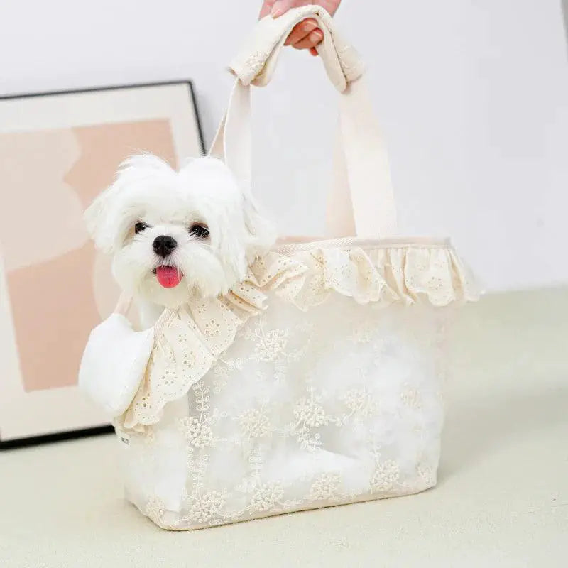 Onecute Floral Lace Puppy Carrier For Chihuahuas Deluxe
