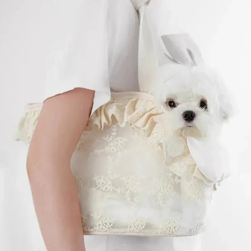 Onecute Floral Lace Puppy Carrier For Chihuahuas Deluxe
