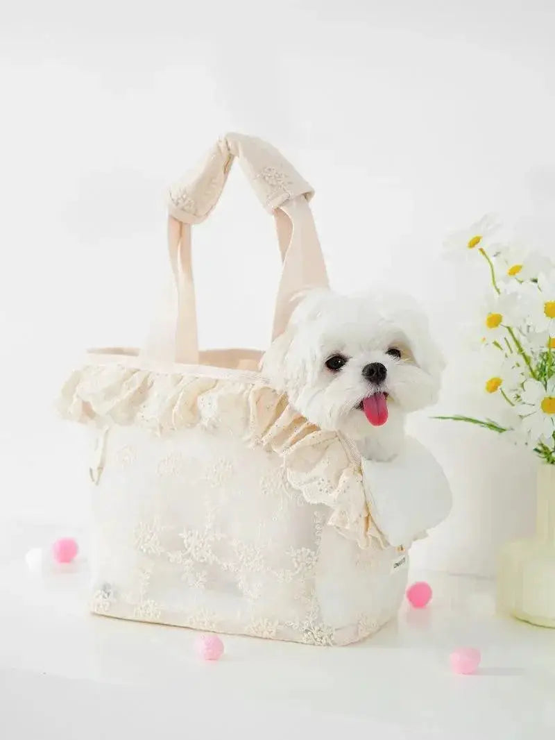 Onecute Floral Lace Puppy Carrier For Chihuahuas Deluxe