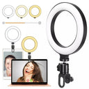 Adjustable LED Clip On Ring Light for Video Calls Online