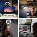 Adjustable LED Clip On Ring Light for Video Calls Online