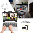 Adjustable LED Clip On Ring Light for Video Calls Online