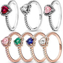 Sterling Silver Heart Ring for Her Love