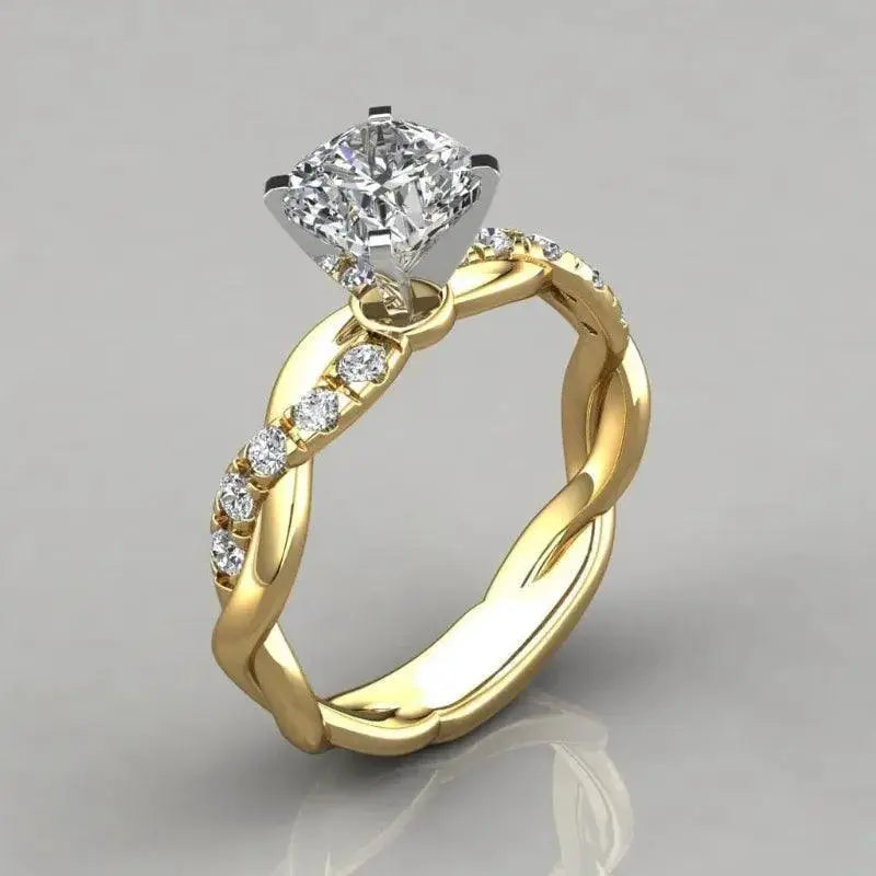 Regal Aura Geometric Cocktail Ring For Women Jewelry