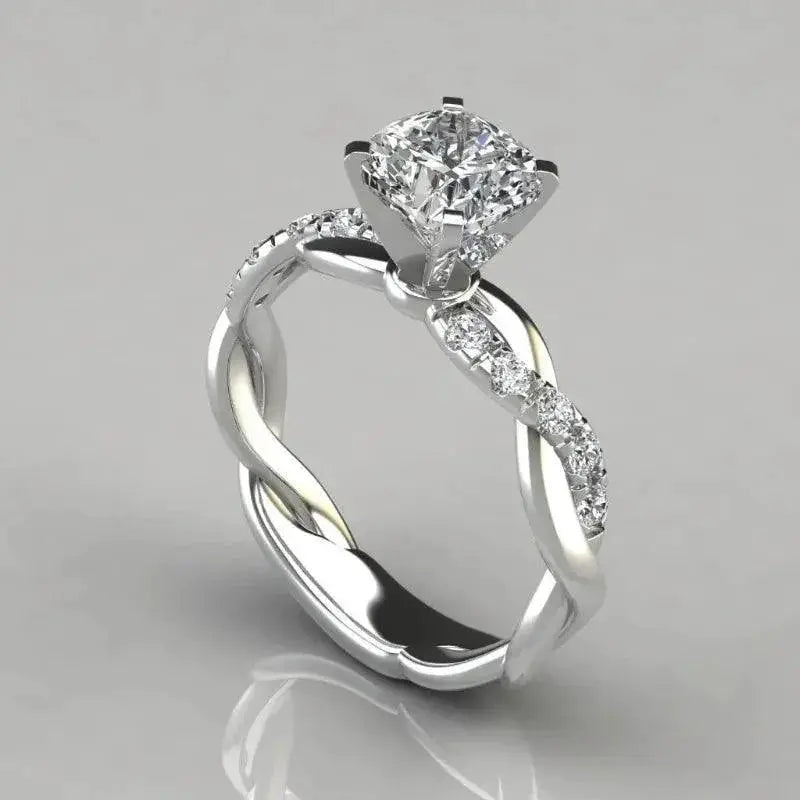 Regal Aura Geometric Cocktail Ring For Women Jewelry