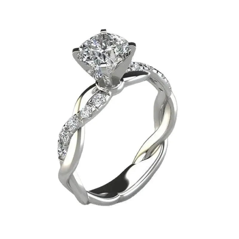 Regal Aura Geometric Cocktail Ring For Women Jewelry