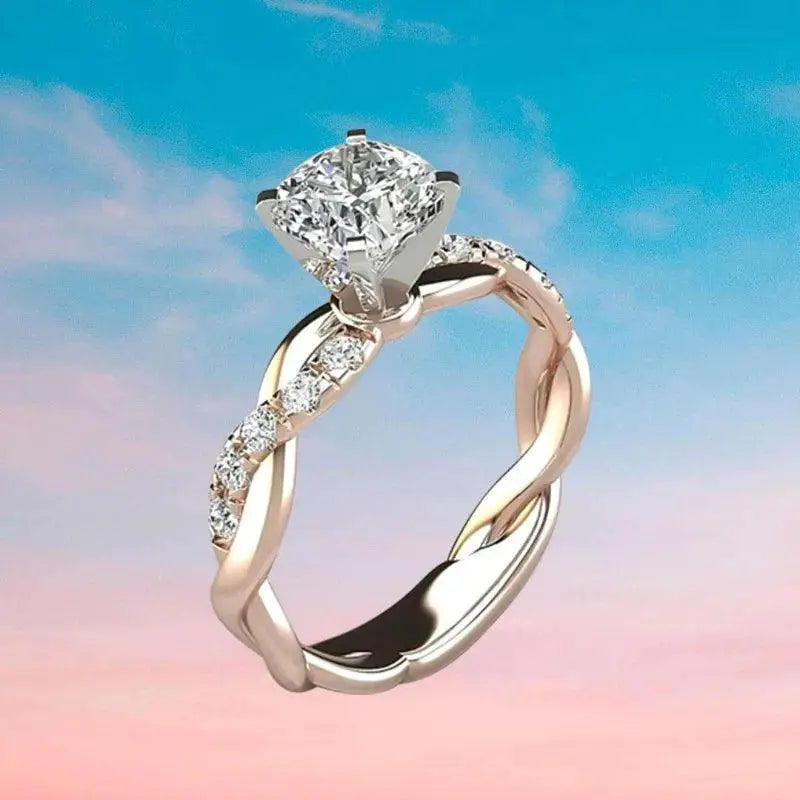 Regal Aura Geometric Cocktail Ring For Women Jewelry