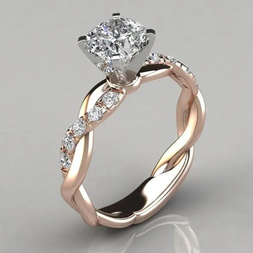 Regal Aura Geometric Cocktail Ring For Women Jewelry