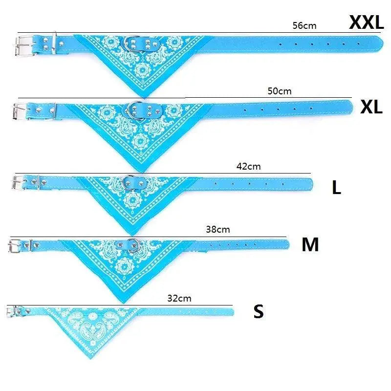 Pet Neckerchief Collar With Cute Print Scarf For Small Pets