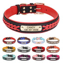 Personalized Leather Padded Dog Collar With Free Engraving